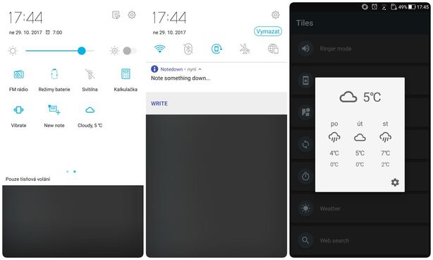 Rychlá nastavení z Google Play
