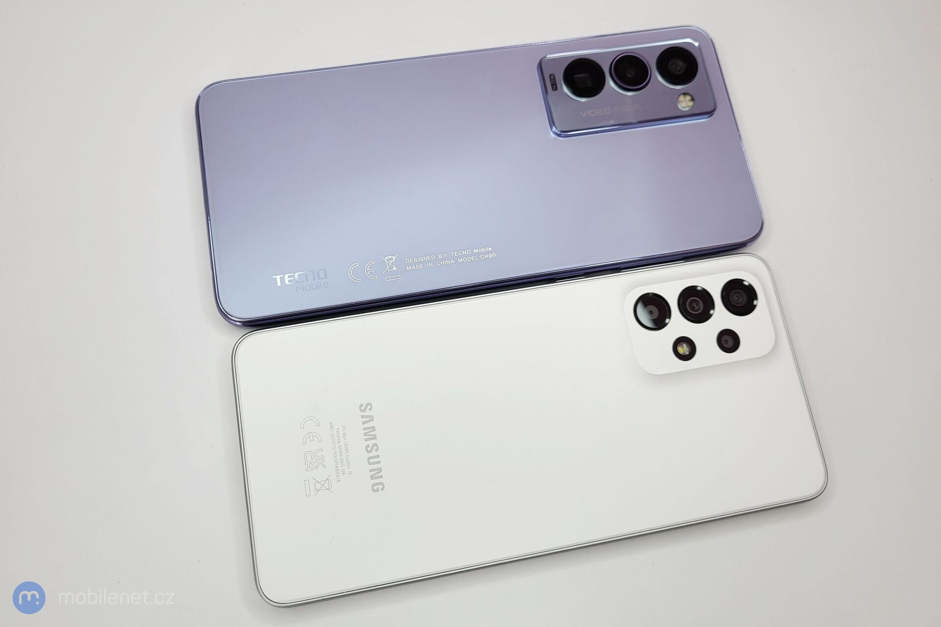 Samsung Galaxy A33 5G a Tecno Camon 18 Premier