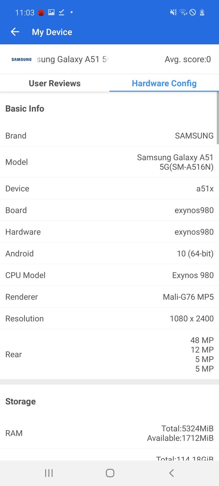 Samsung Galaxy A51