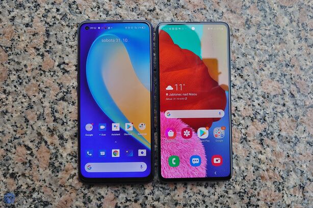 Samsung Galaxy A51 a Realme 7 Pro
