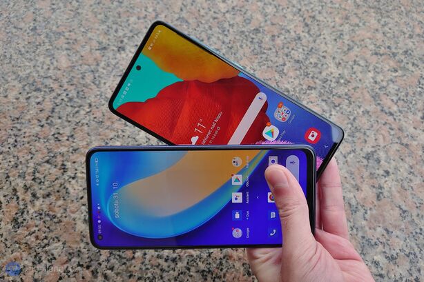 Samsung Galaxy A51 a Realme 7 Pro