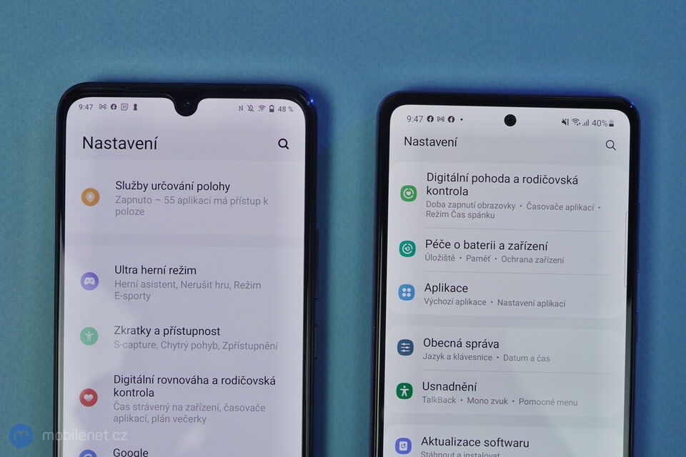 Samsung Galaxy A52 5G a Vivo V21 5G