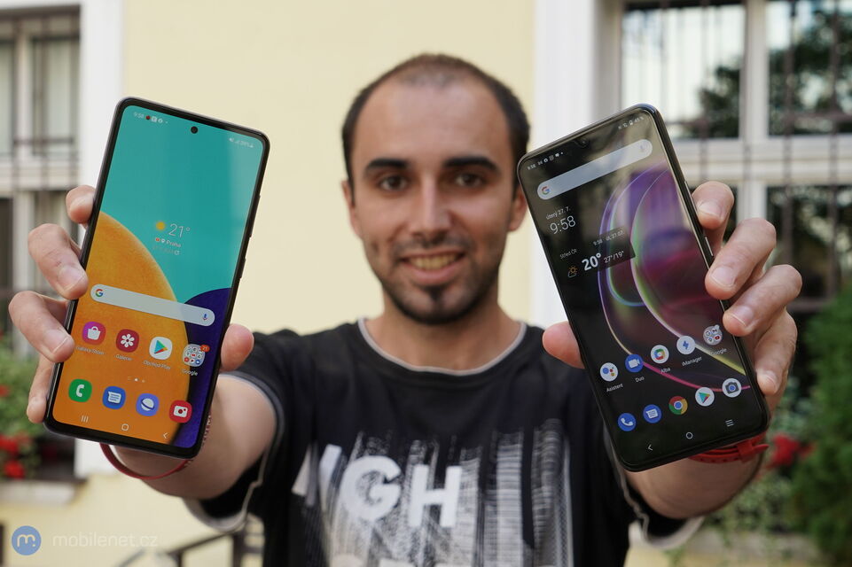 Samsung Galaxy A52 5G a Vivo V21 5G