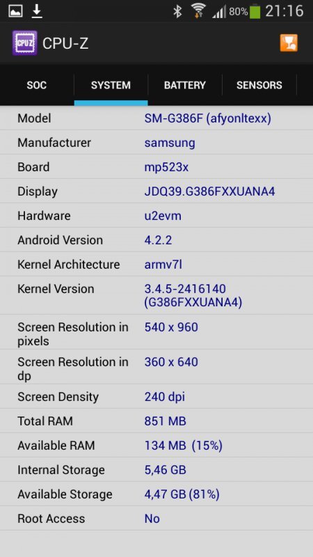 Samsung Galaxy Core LTE