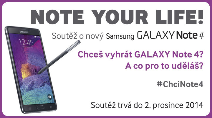 Samsung Galaxy Note 4 soutěž