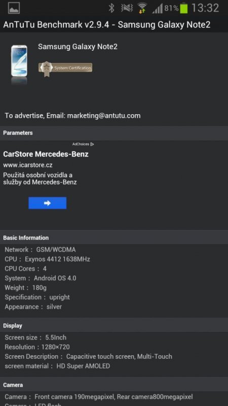 Samsung Galaxy Note II