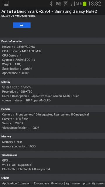 Samsung Galaxy Note II