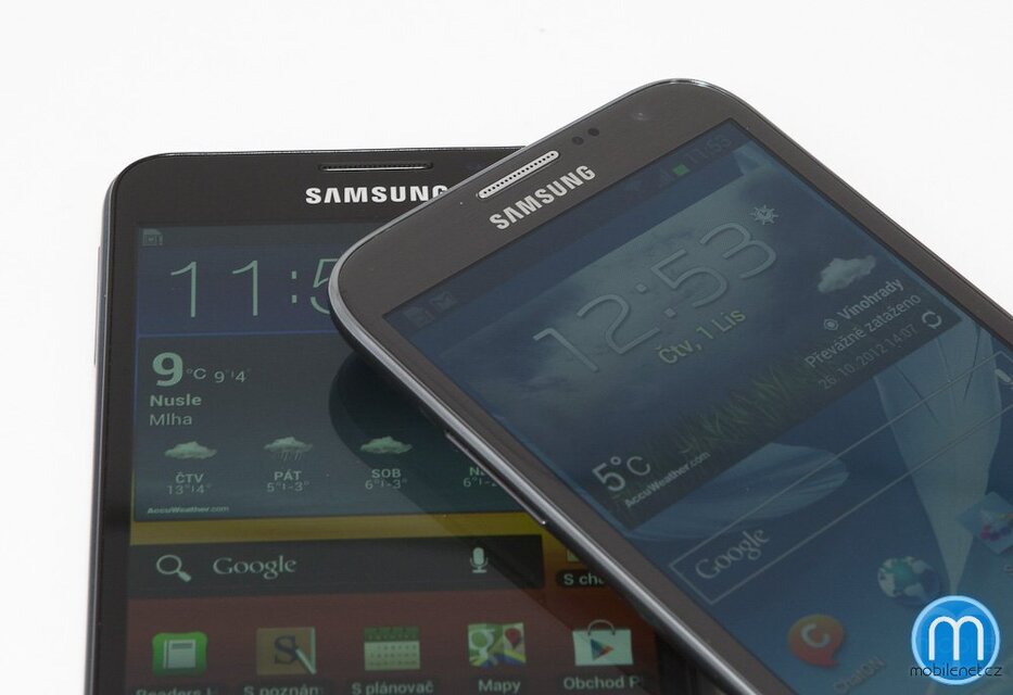 Samsung Galaxy Note II vs. Galaxy Note