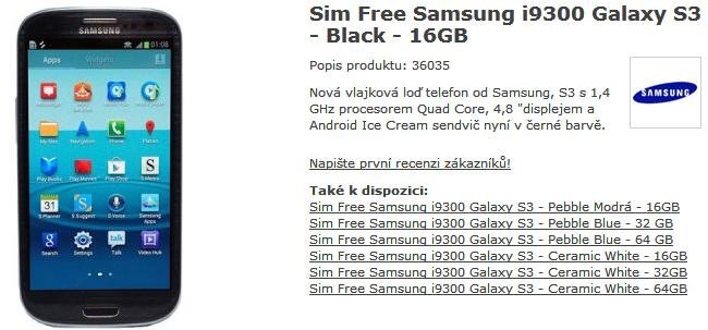 Samsung Galaxy S III black