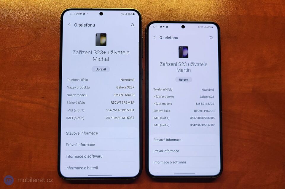 Samsung Galaxy S23+ a Galaxy S23