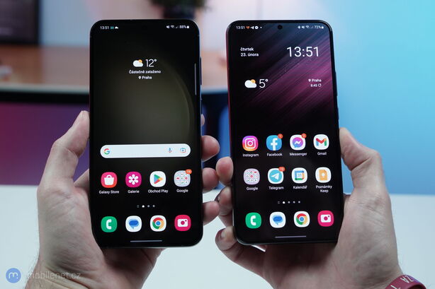 Samsung Galaxy S23+ a Galaxy S22+