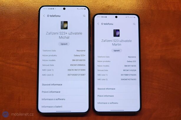 Samsung Galaxy S23+ a Galaxy S23