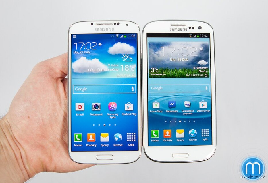 Samsung Galaxy S4 a Galaxy S III