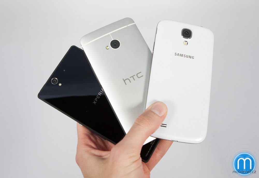 Samsung Galaxy S4, HTC One a Sony Xperia Z