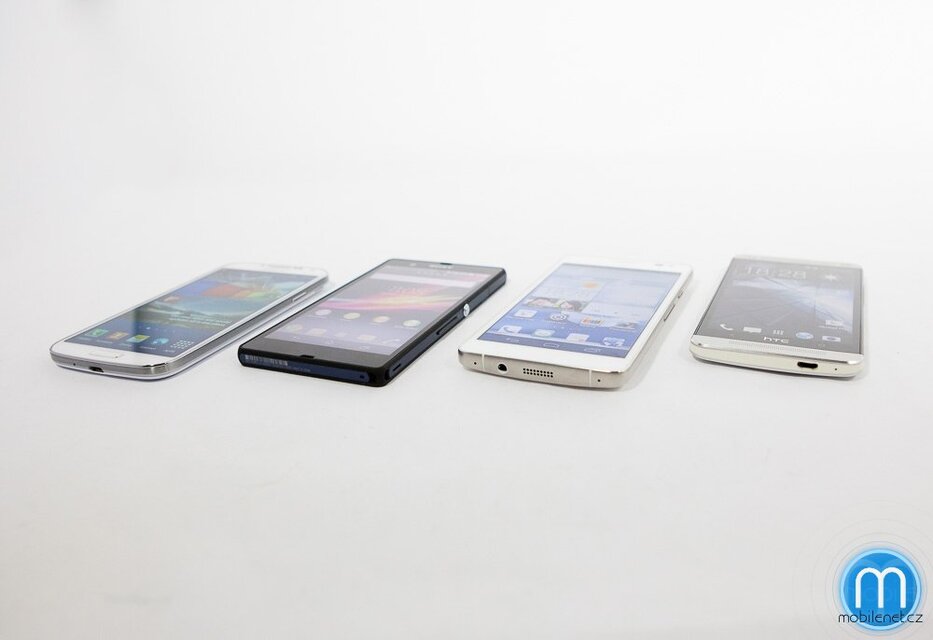 Samsung Galaxy S4, HTC One, Sony Xperia Z, Huawei Ascend D2