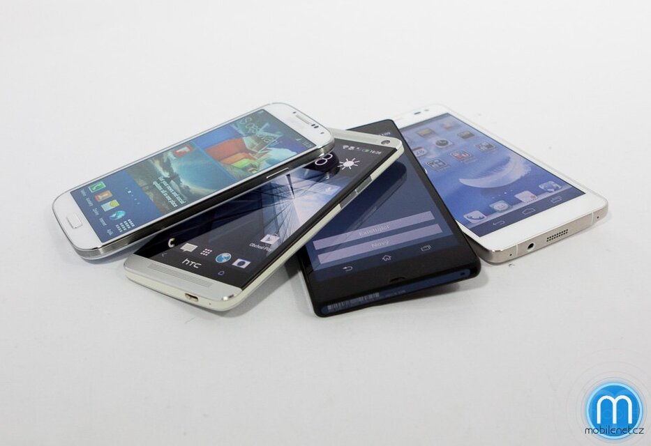 Samsung Galaxy S4, HTC One, Sony Xperia Z, Huawei Ascend D2