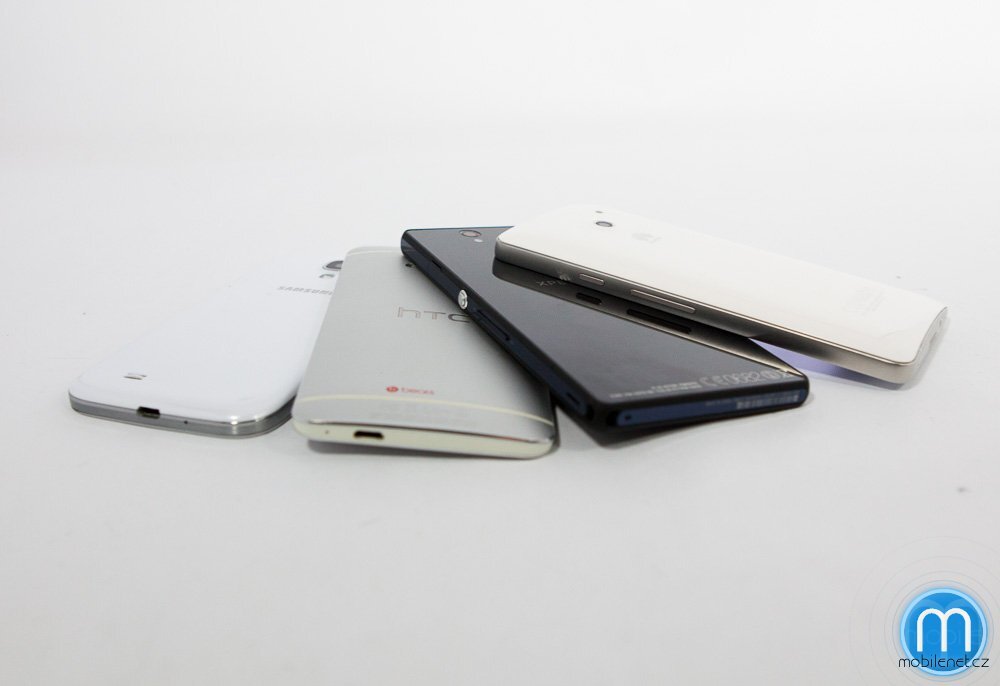 Samsung Galaxy S4, HTC One, Sony Xperia Z, Huawei Ascend D2