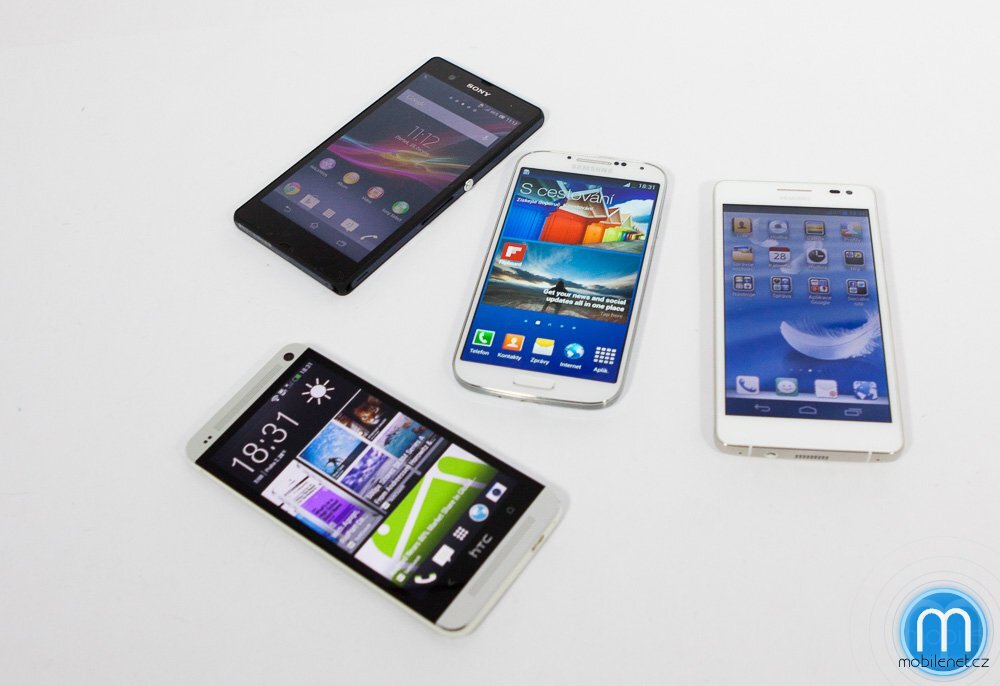 Samsung Galaxy S4, HTC One, Sony Xperia Z, Huawei Ascend D2