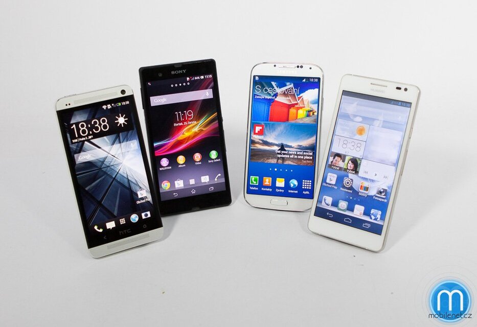 Samsung Galaxy S4, HTC One, Sony Xperia Z, Huawei Ascend D2