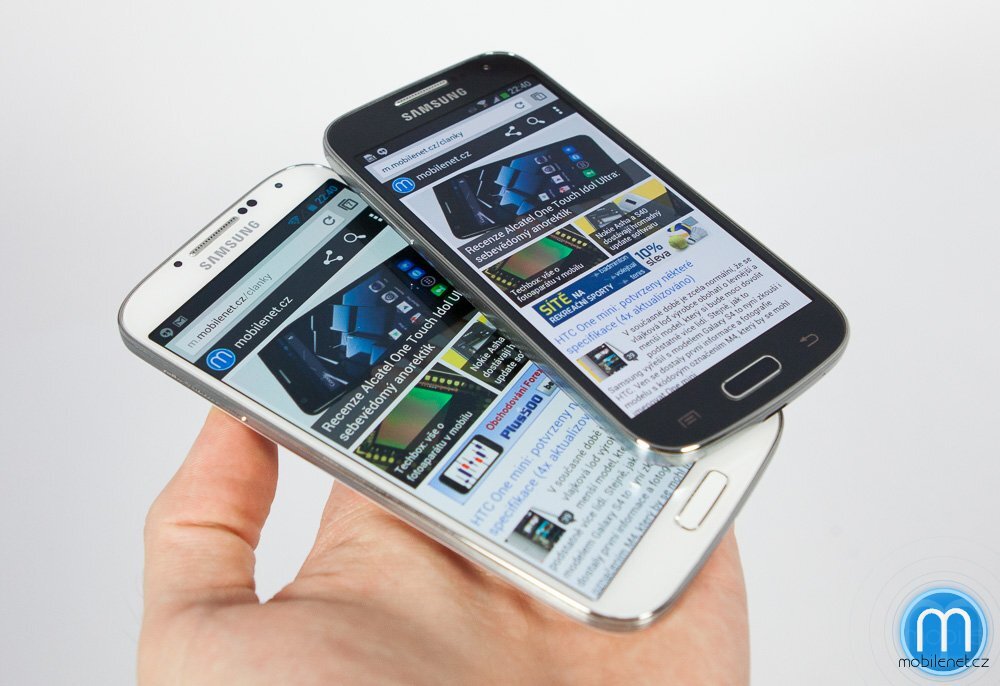 Samsung Galaxy S4 mini a Galaxy S4