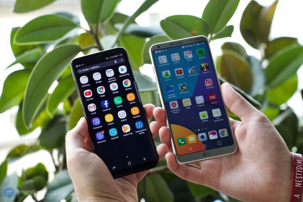 Samsung Galaxy S8 a LG G6