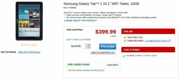 Samsung Galaxy Tab 2 (10.1)