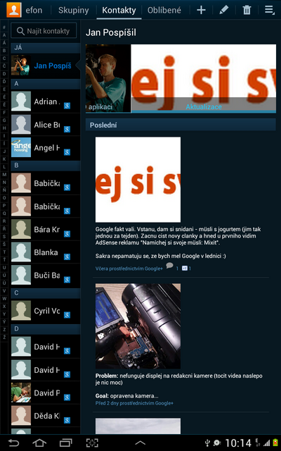 Samsung Galaxy Tab 7.7 (Android 4.0)