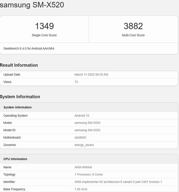 Samsung Galaxy Tab S10 FE