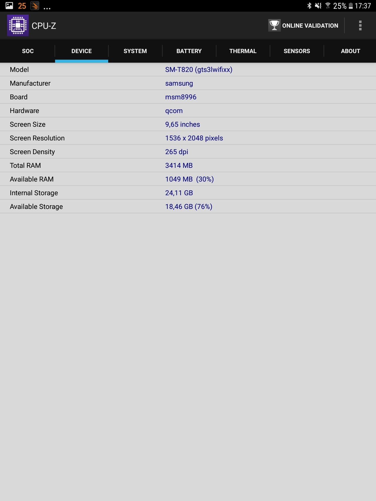 Samsung Galaxy Tab S3