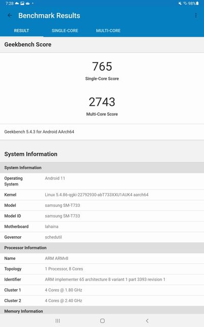 Samsung Galaxy Tab S7 FE