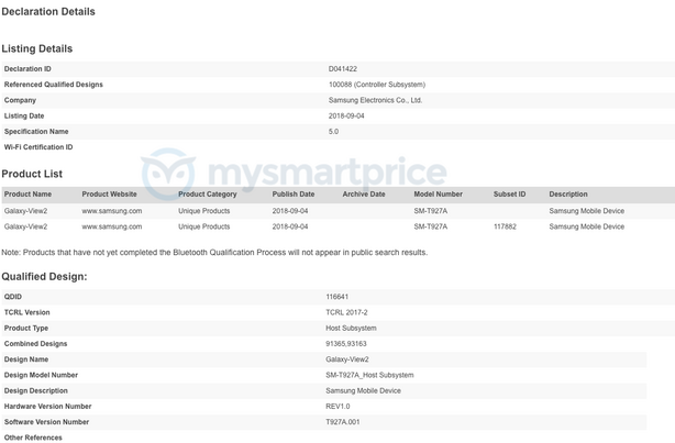 Samsung Galaxy View 2