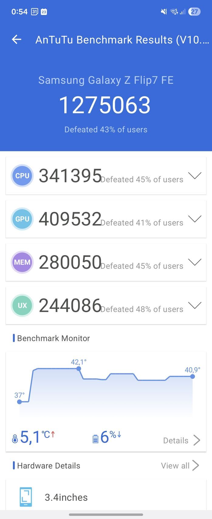 Samsung Galaxy Z Flip7 FE