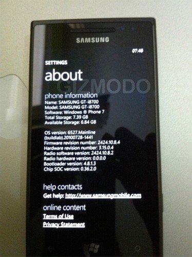 Samsung i8700