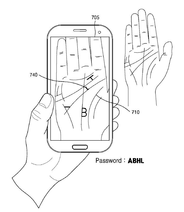 Samsung patent - čtečka dlaní