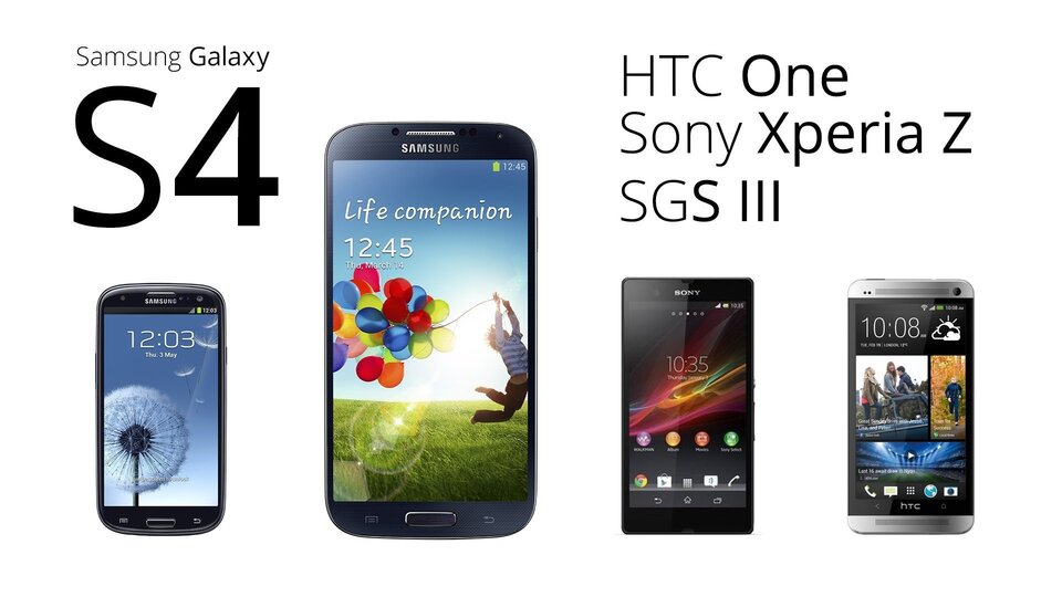 Samsung Galaxy S4 – rychlé srovnání s HTC One, Sony Xperia Z a Galaxy S III