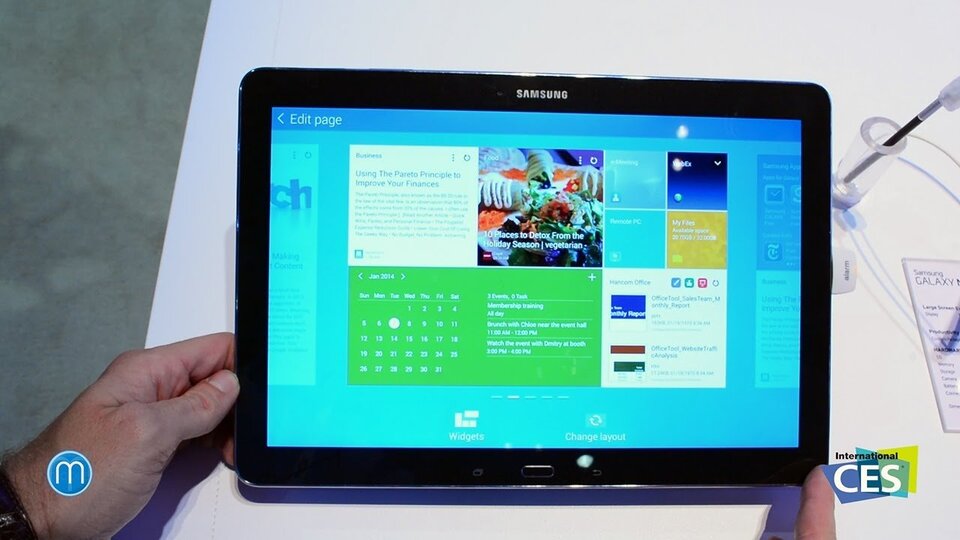 Samsung Galaxy NotePRO 12.2 – první pohled z CES 2014