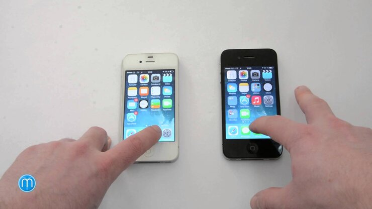 Srovnání iOS 7 a iOS 7.1 na iPhone 4 – videosrovnání