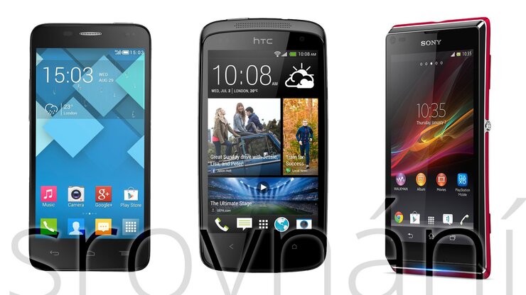 Alcatel OT Idol Mini vs. HTC Desire 500 vs. Sony Xperia L – srovnání