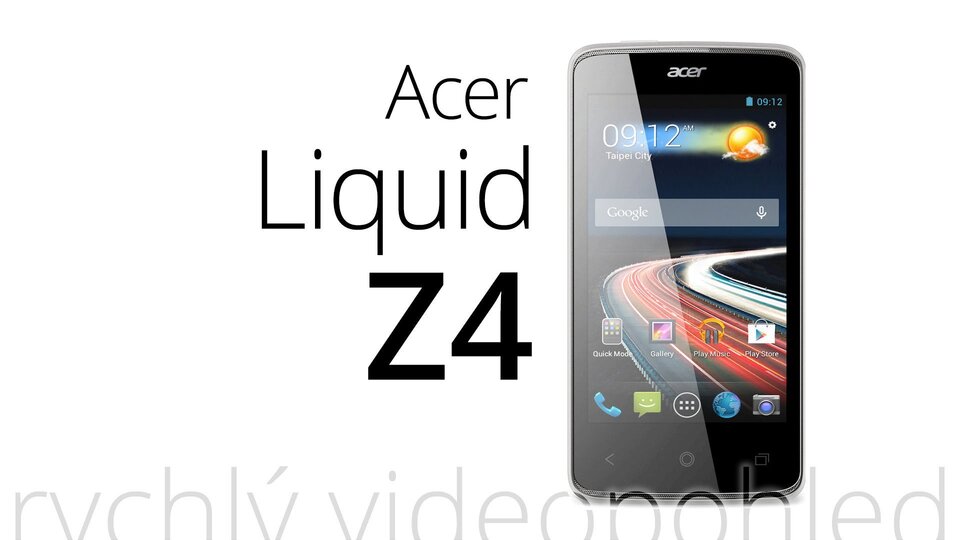 Acer Liquid Z4 – rychlý videopohled