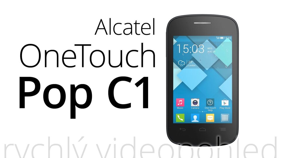 Alcatel OneTouch Pop C1 – rychlý videopohled