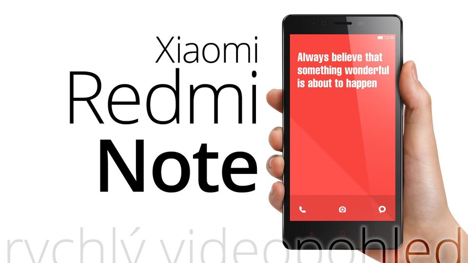 Xiaomi Redmi Note – rychlý videopohled