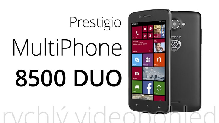 Prestigio MultiPhone 8500 DUO – rychlý videopohled