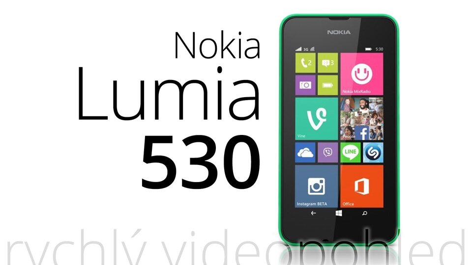 Nokia Lumia 530 – rychlý videopohled