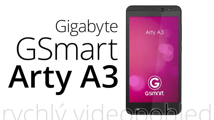 Gigabyte GSmart Arty A3 – rychlý videopohled