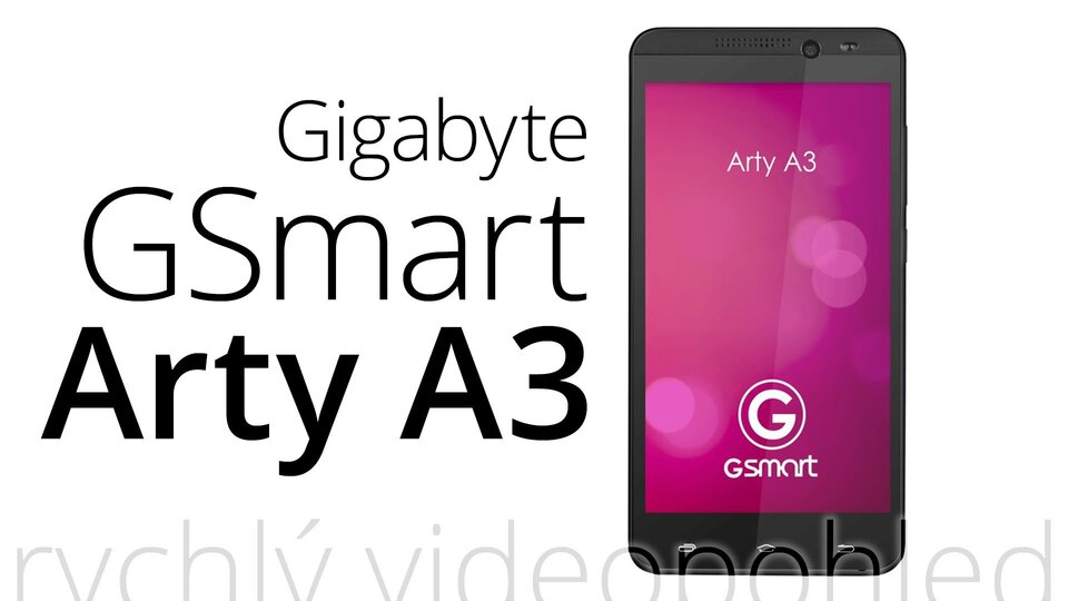 Gigabyte GSmart Arty A3 – rychlý videopohled