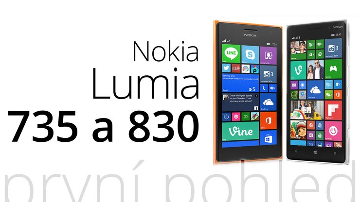 Nokia Lumia 735 a Lumia 830 – první pohled