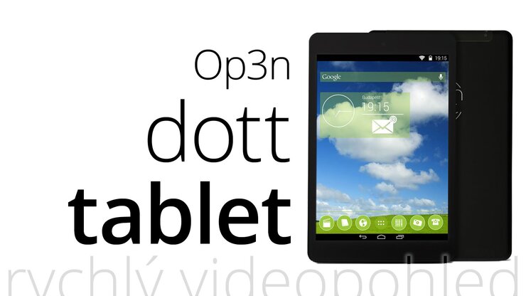 Op3n dott tablet – videopohled