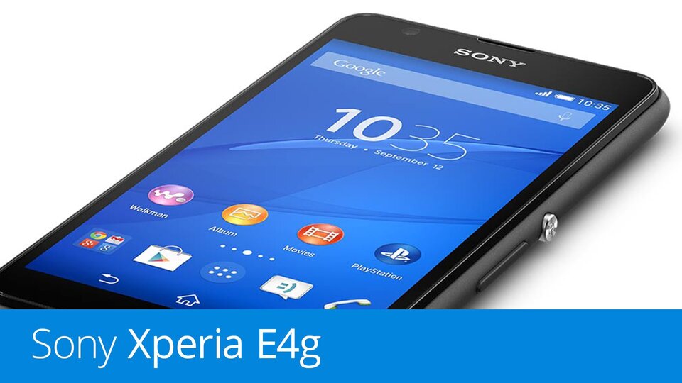 Sony Xperia E4g – videopohled
