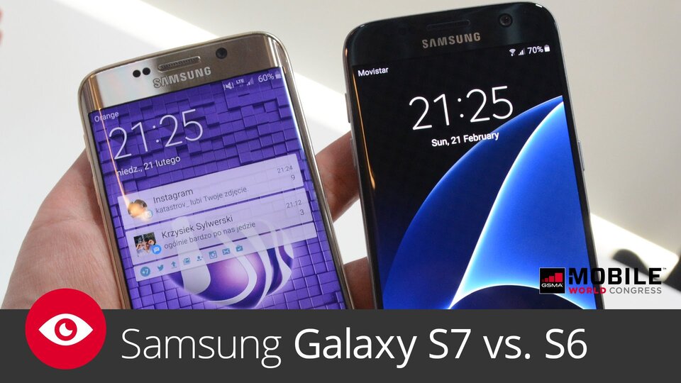 Samsung Galaxy S7 vs. S6 – MWC 2016