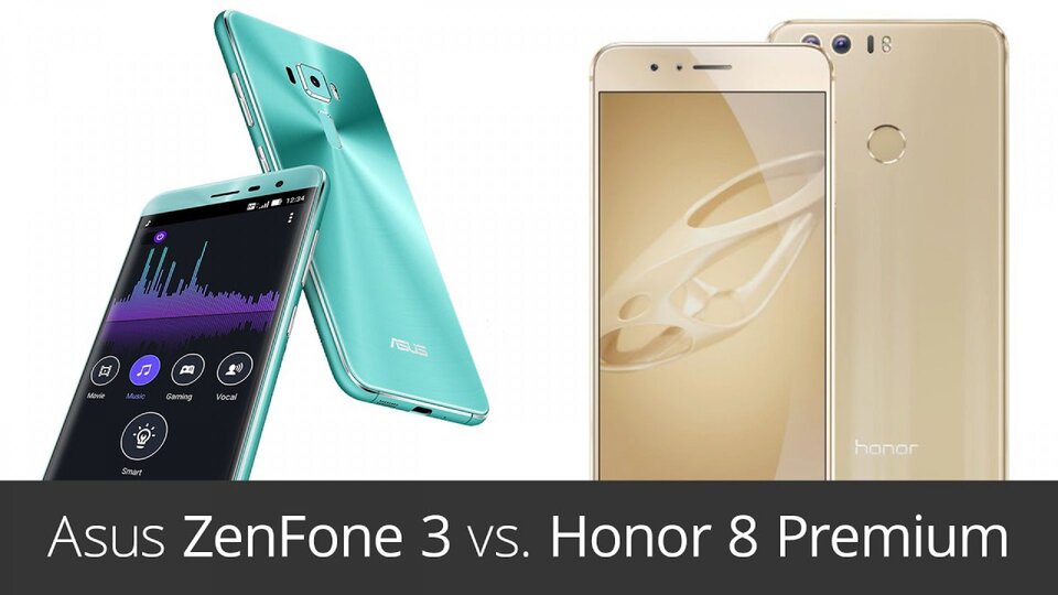 Asus ZenFone 3 vs. Honor 8 Premium